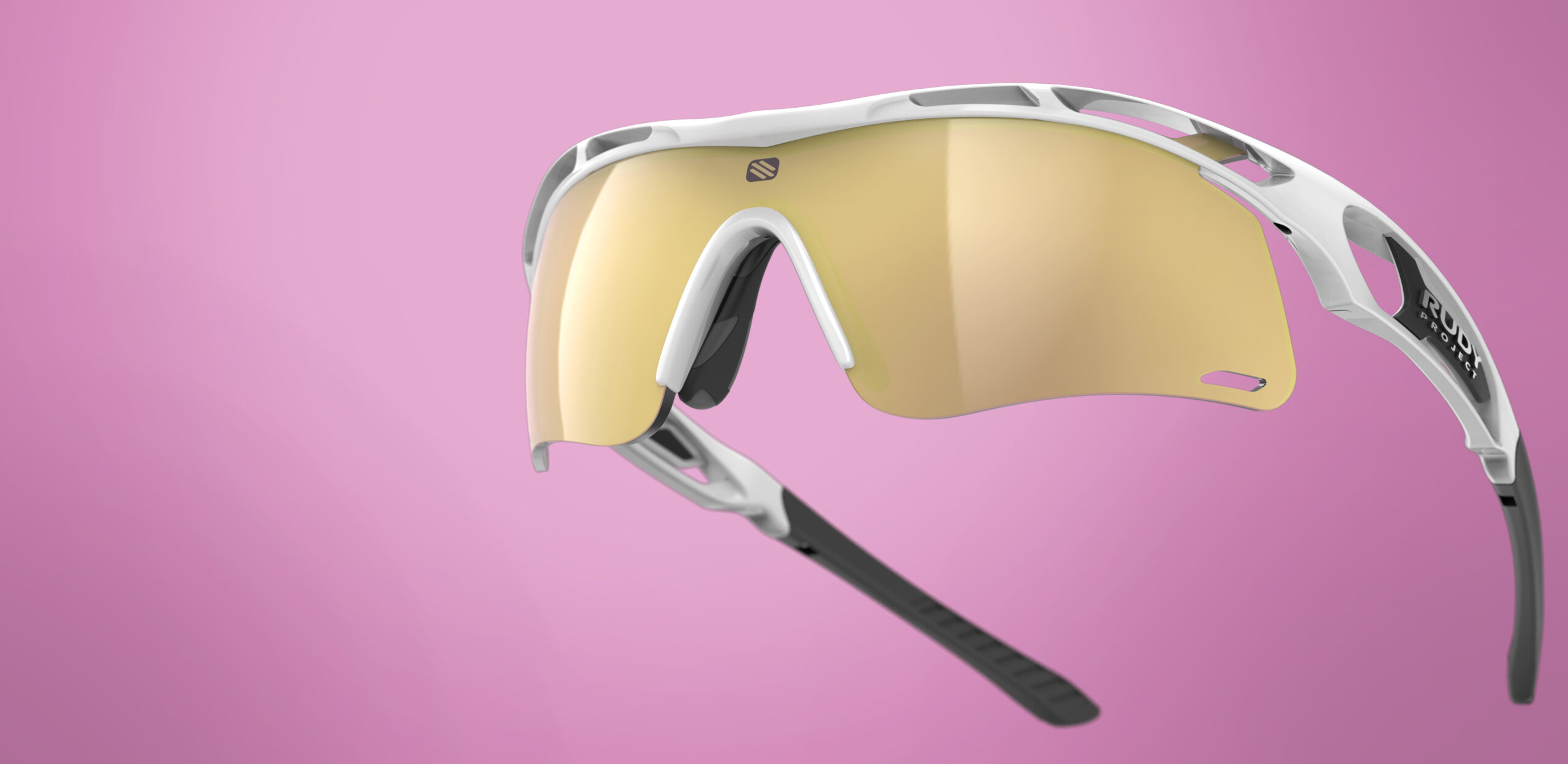 ルディプロジェクト(RUDYPROJECT) スポーツサングラス TRALYX + SLIM トラリクス プラス スリム ホワイトグロス/マルチレーザーゴールド SP785769-0001
